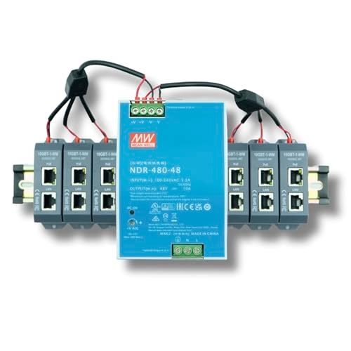 6-Port 10 Gigabit PoE++ Midspan Injector - 48 Volt 480 Watt