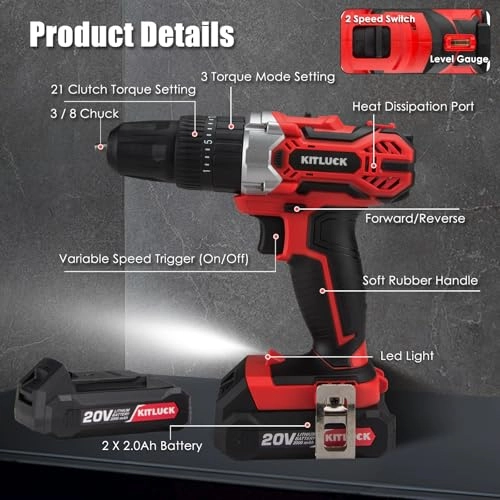 Cordless Drill - 550 Watt-hours