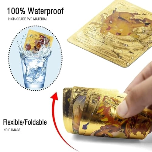 Pokémon Gold Foil Cards Pack - English 55pcs