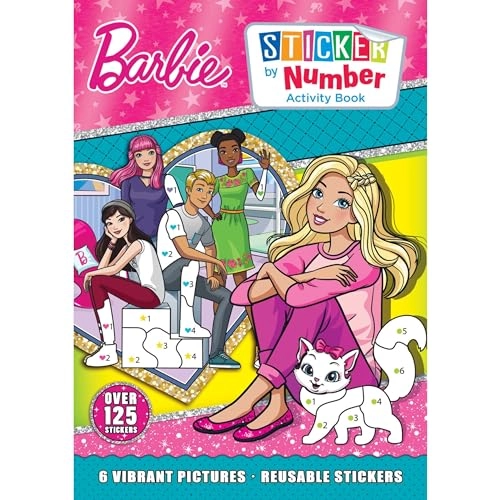 Barbie - Sticker by Number Activity Book