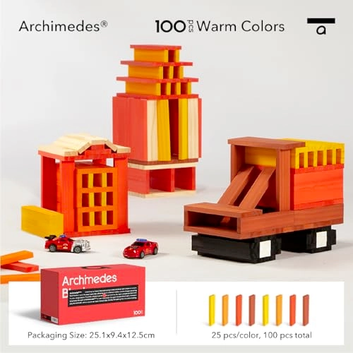 Archimedes Blocks - Natural Pine Wood No Glue