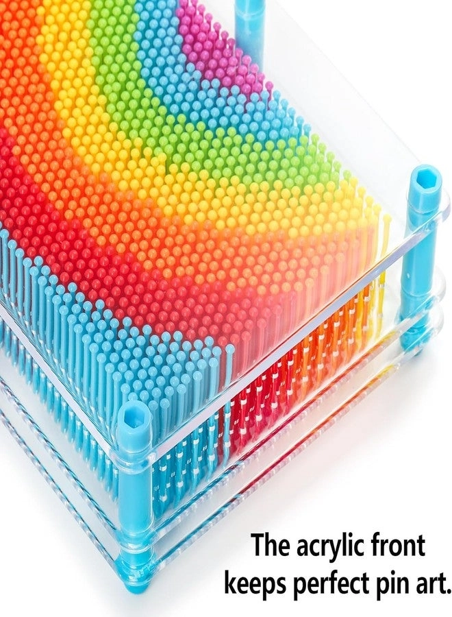 3D Pin Art - Rainbow 3 Sizes Pack