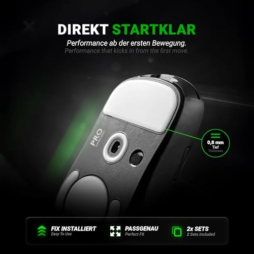 DPS Glides - Pack of 2 PTFE for Steelseries Aerox 9, 5, 3 (Ghost)