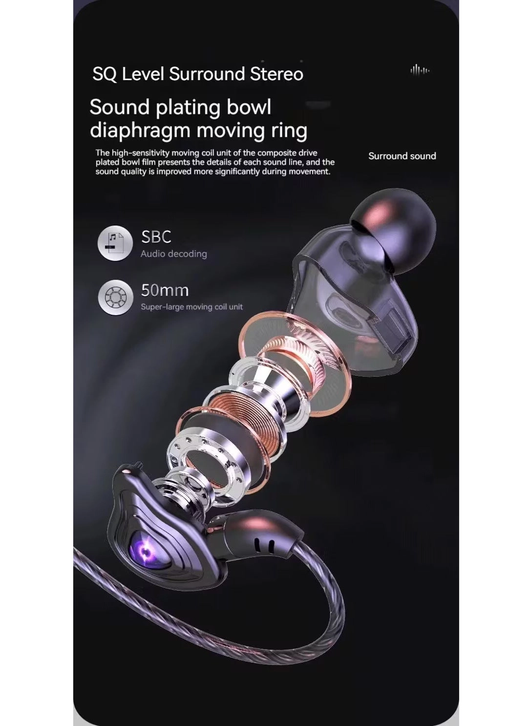 Heavy Bass Wired Headphone