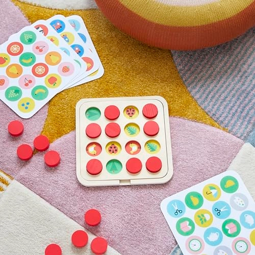 Multi-Theme Matching Wooden Memory Game - 3 years and up