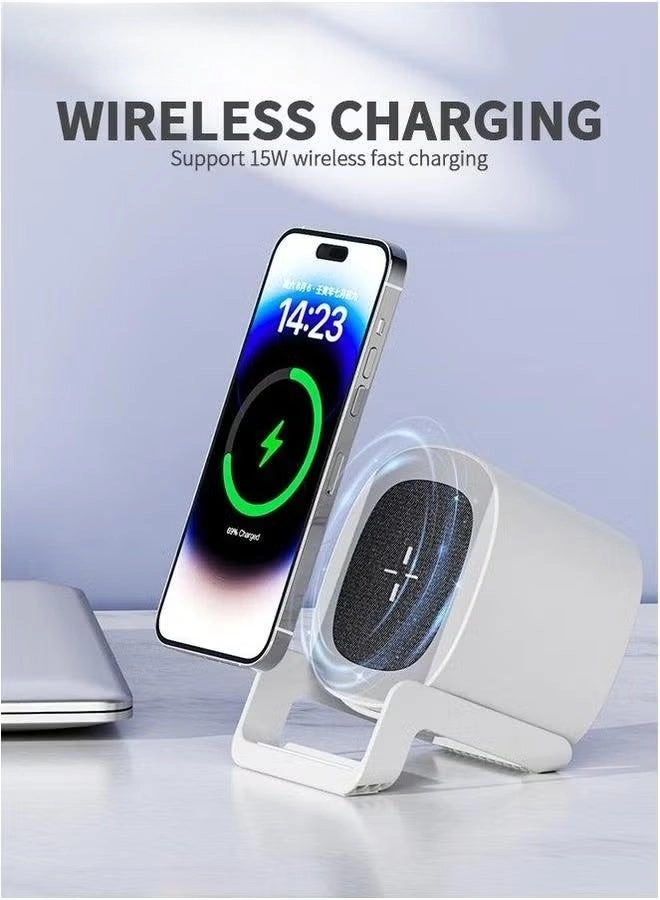 Bluetooth Speaker - 4-in-1 RGB Wireless Charger