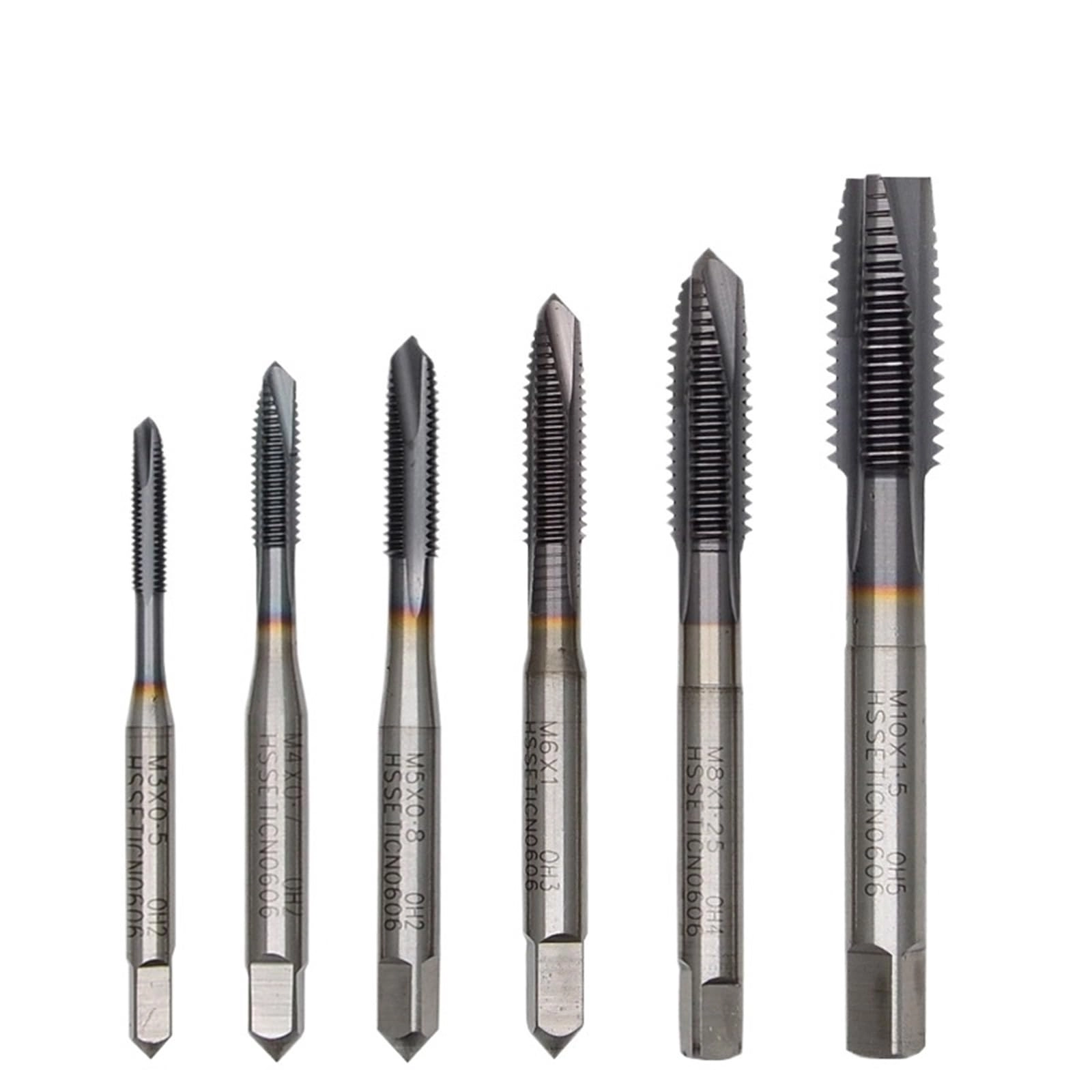 DOUKNAIL Cobalt Thread Tap Drill Bits - Cobalt 10PCS M1-M16