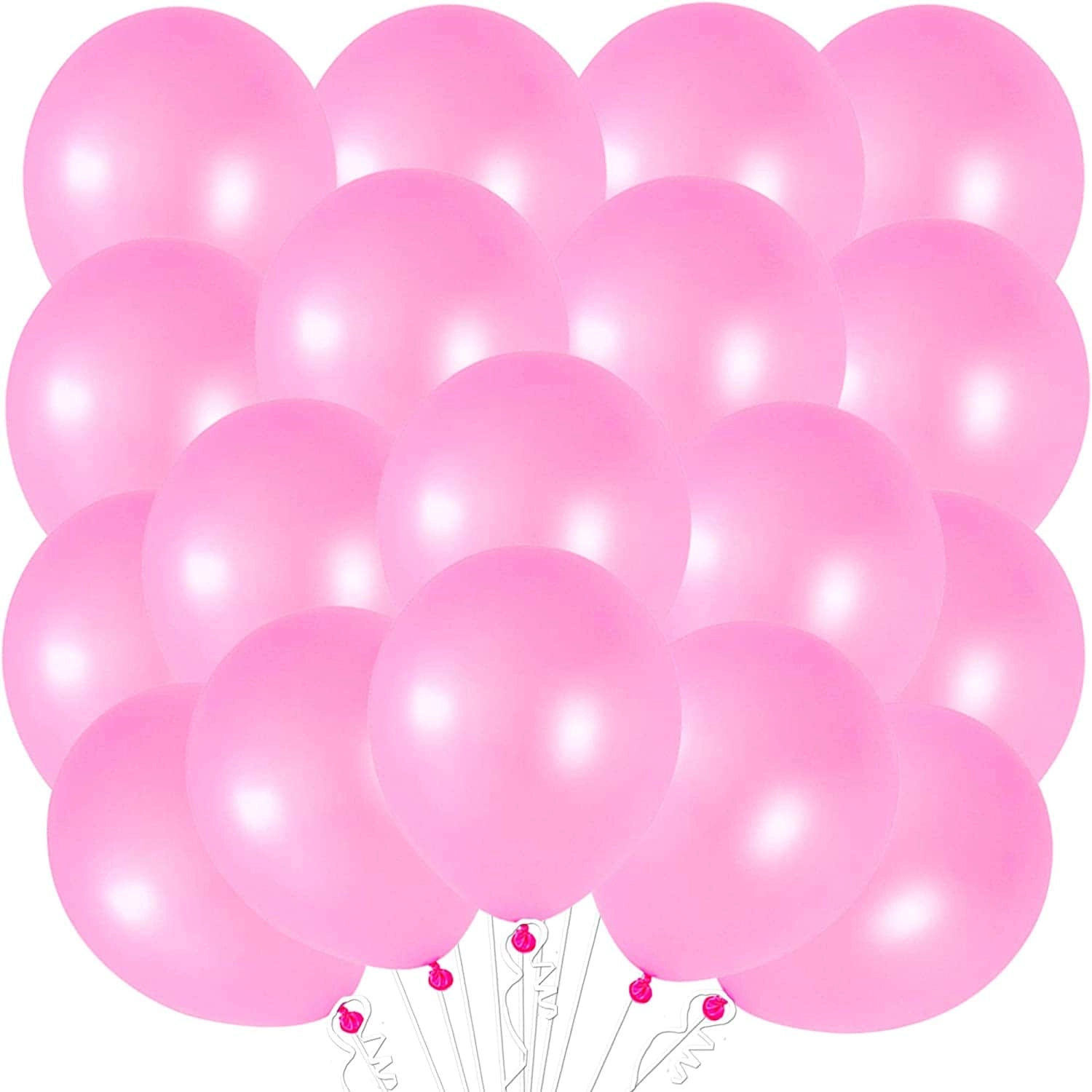 Party Time Trading LLC Latex Balloons - 50-Pieces Engagement Baby Shower Wedding