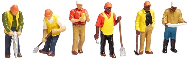 Bachmann Scene scopes miniature figures Civil engineers - HO Pack
