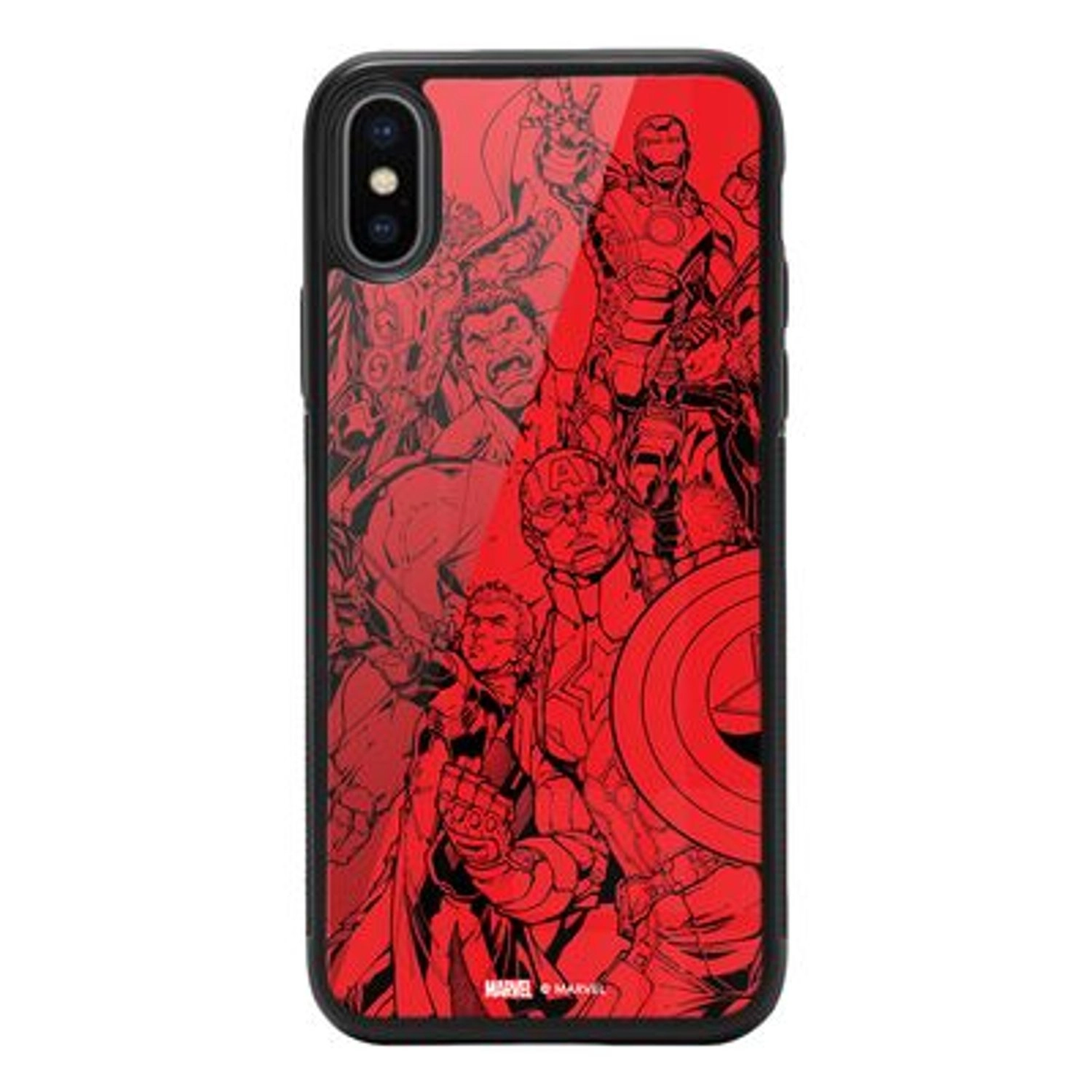 Wackylicious Avengers Assemble iPhone Xs Cover Back Case for iPhone Xs