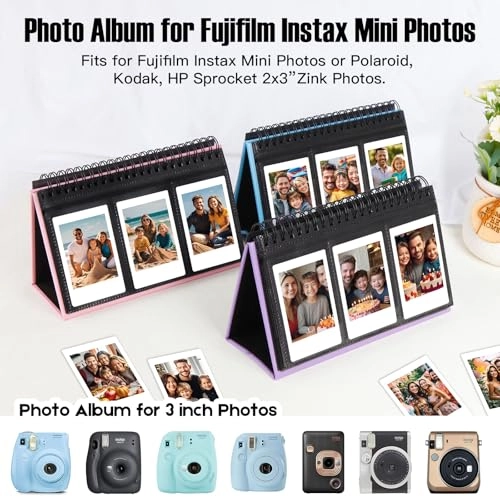 2x3" 96 Pockets Vegan Leather Photo Album