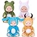 Reborn Baby Doll - 4 Inch Animal Clothes 4 Pcs Bundle