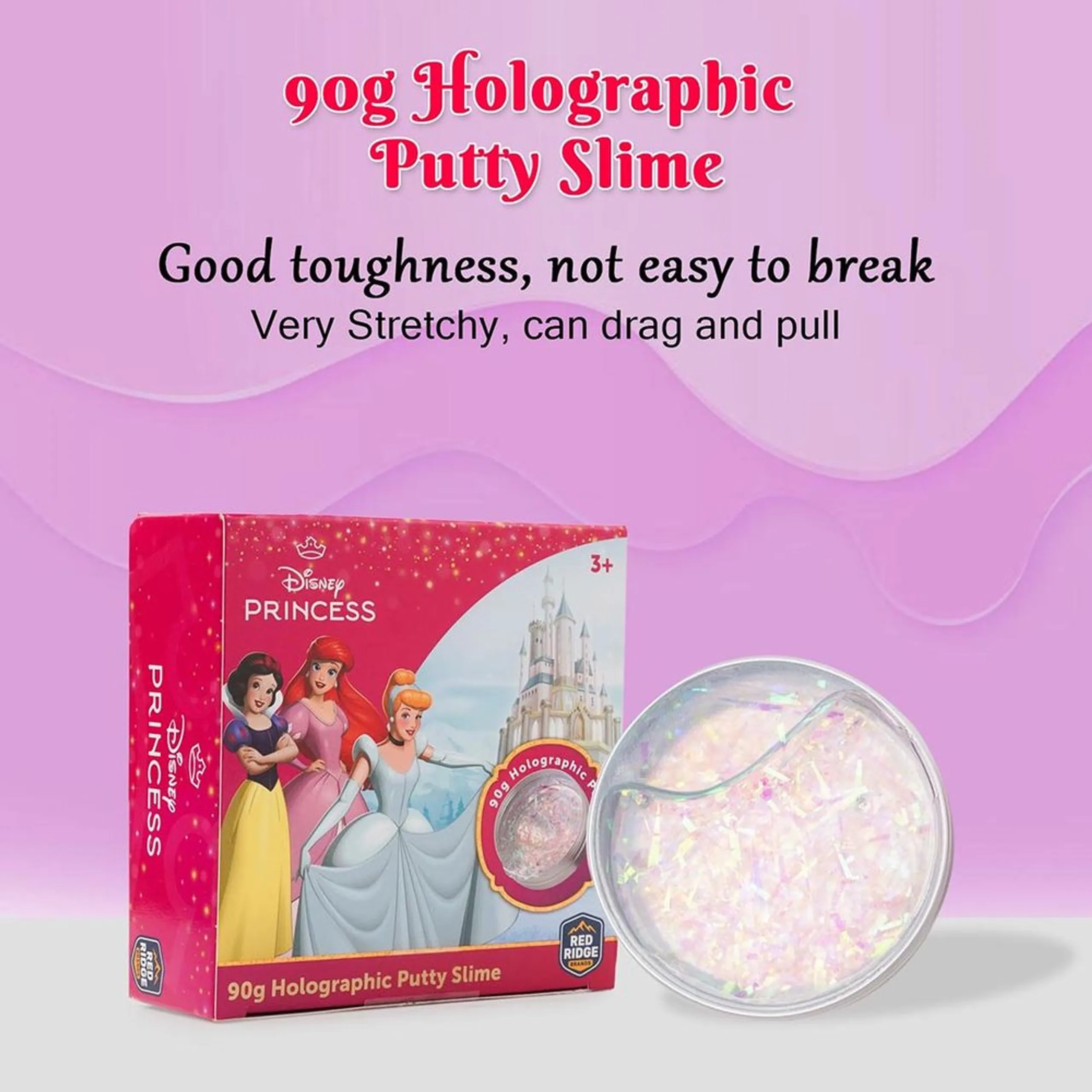 Disney Princess Holographic Putty Slime - 3 years & above