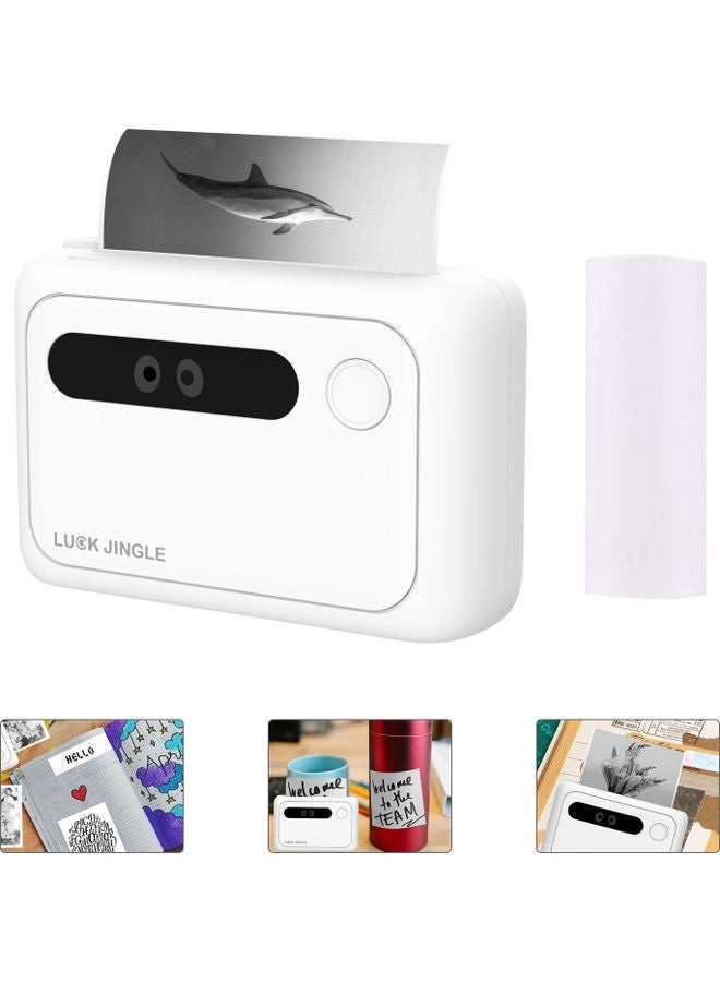 Wireless Mini Photo Printer White/Green