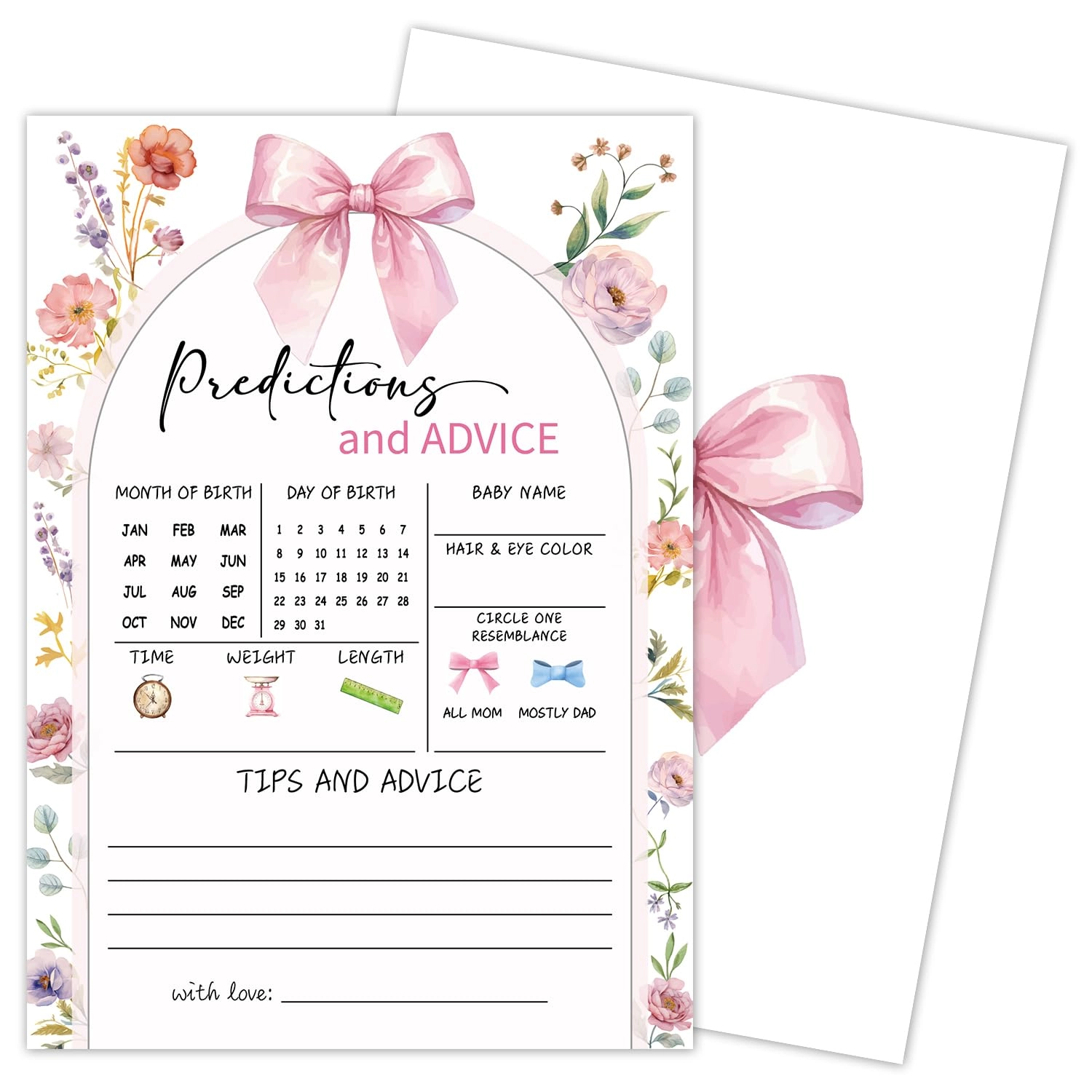 Yuansail Baby Shower Games Cards - Adult 30