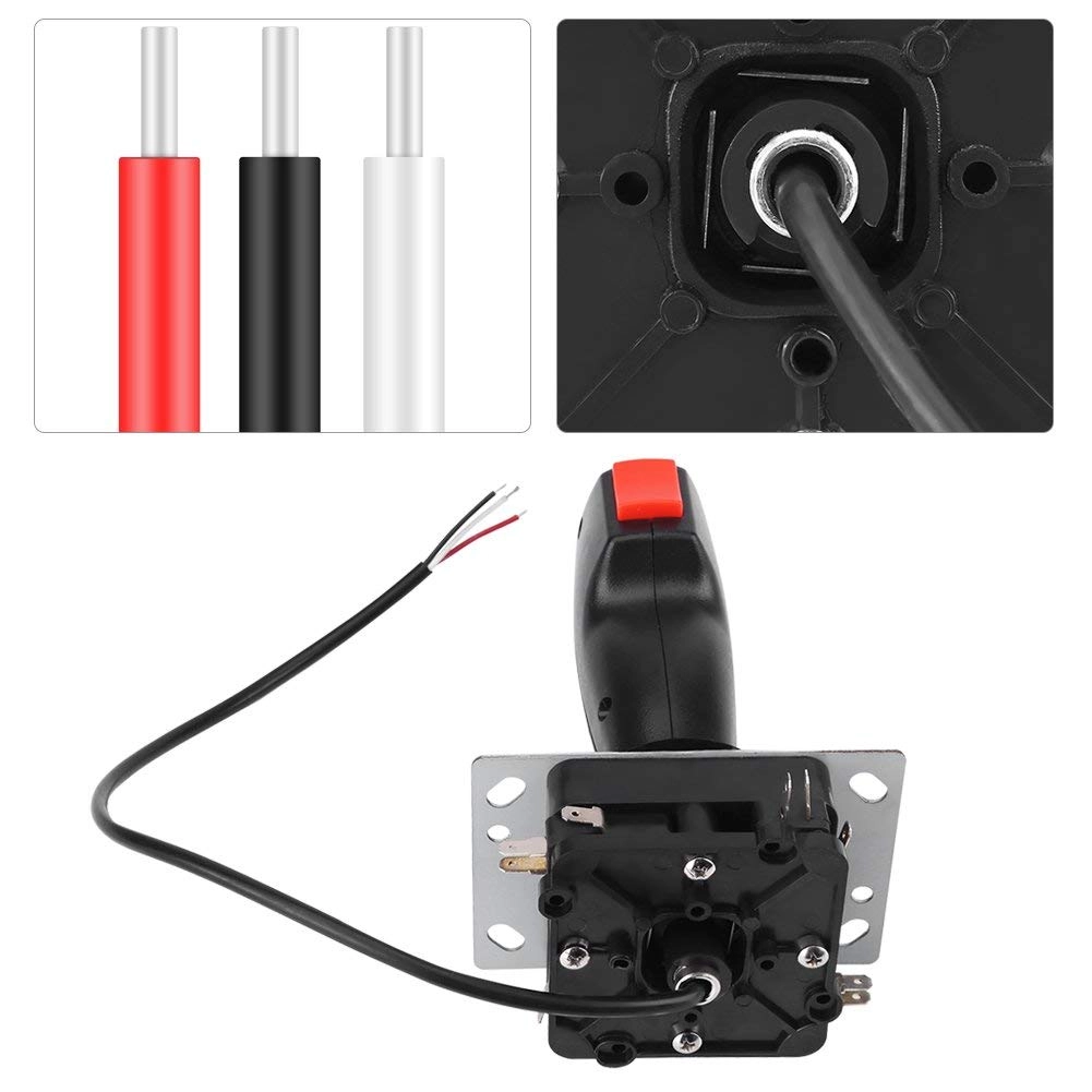 8 Way Flight Joystick - Black,Red,White