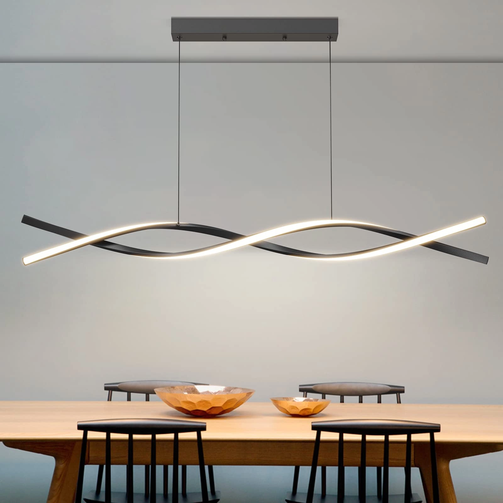 Modern LED Pendant Light - 3000k/4500k/6000k 10% to 100% Dimmable