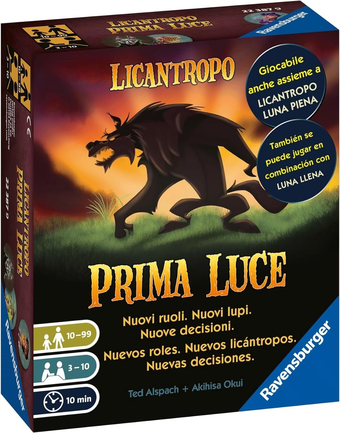 Ravensburger Licantrop Prima Luce - Card Game (Spanish)