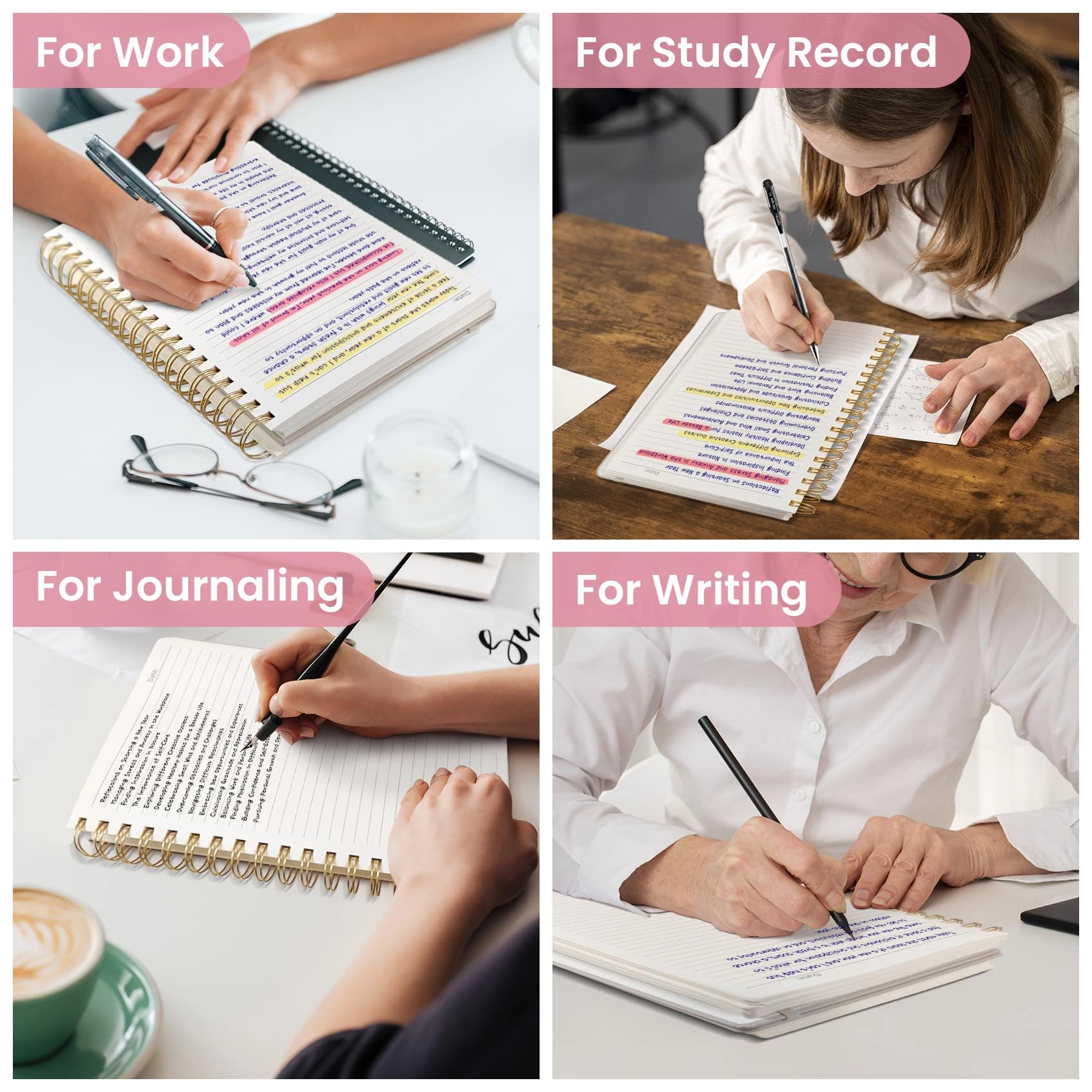 Spiral Notebook B5 Spiral - Lined 300 Pages