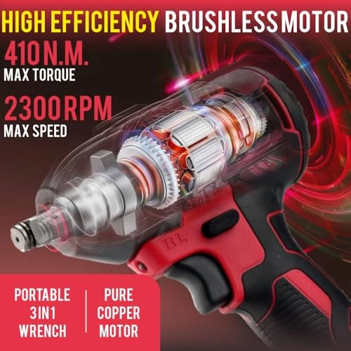 20V Impact Wrench - 410Nm 1/2 inch