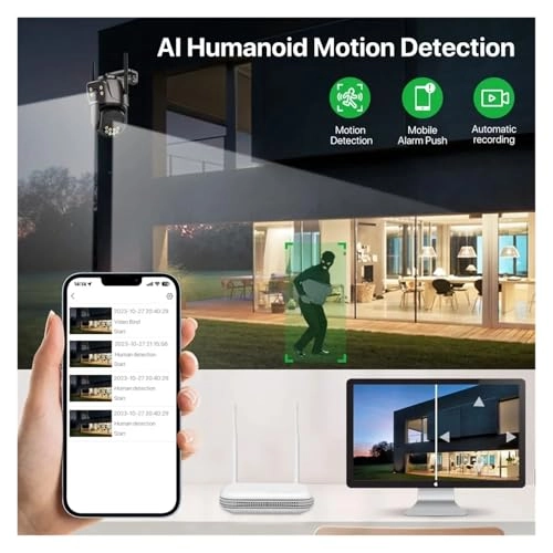 8CH NVR + Dual Lens Cam - 8PCS 6MP