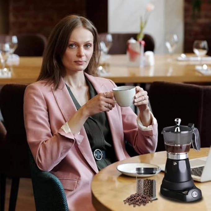 Electric Turkish Coffee Maker - 500ml Portable Even Heating