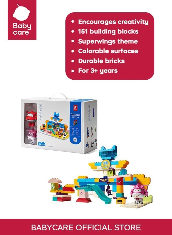 Babycare Colouring Bricks Superwings - 151 pcs