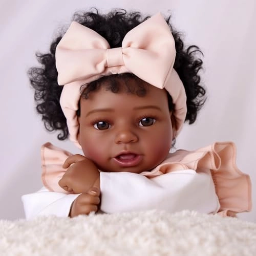 JUSS001RXWA-TC - Lifelike Reborn Doll Vinyl White and Blue
