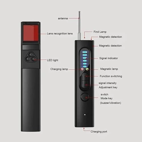 Mini Camera Detector - 4-in-1 USB Rechargeable