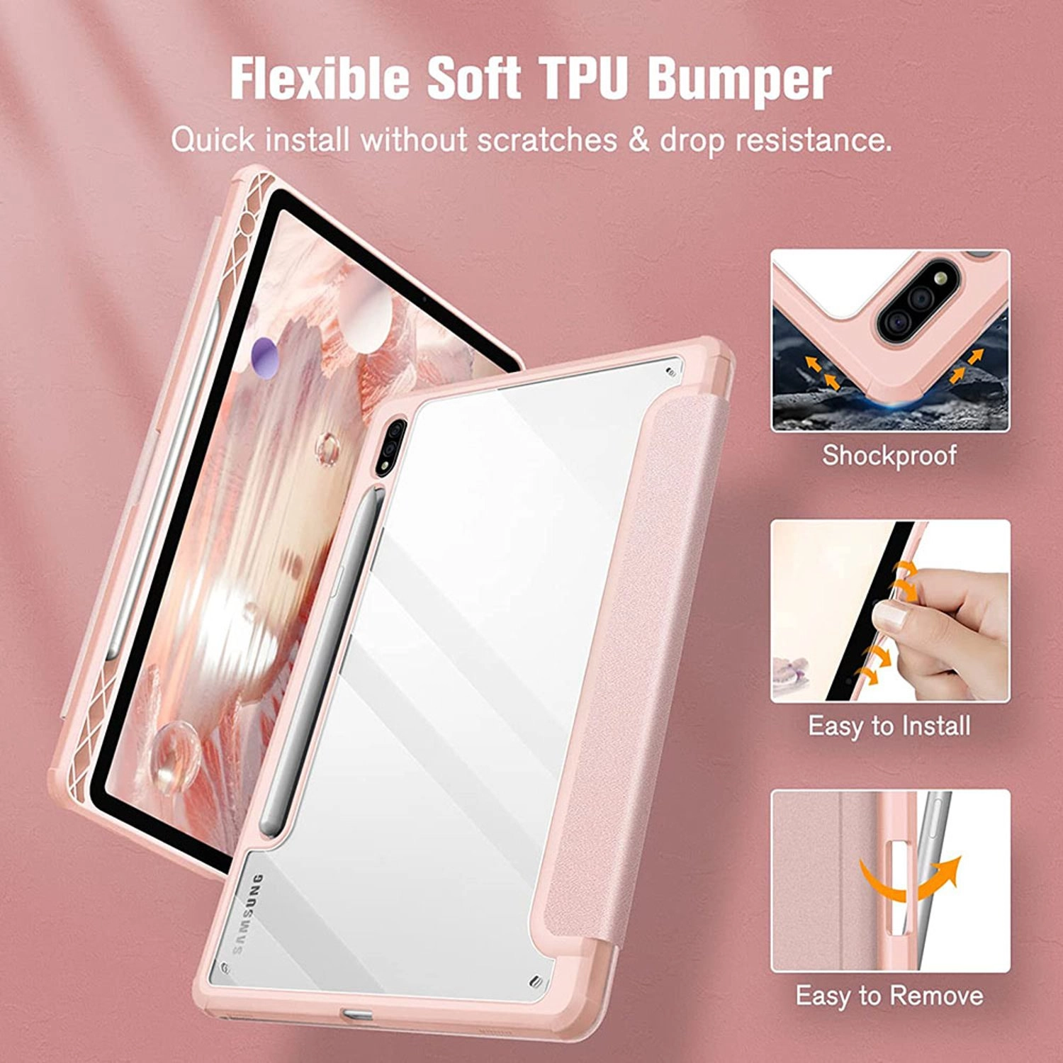 Magnetic Case with Screen Protector for Samsung Galaxy Tab S8 11-inch