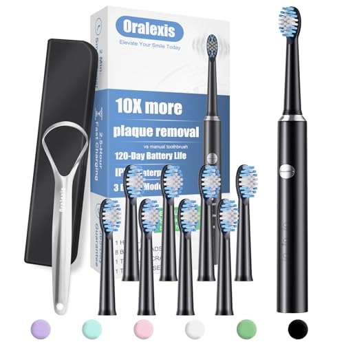 Electric Toothbrush - 8 Brush Heads 120-Day Battery
