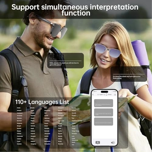 Smart Glasses - Polarized 100+ Languages