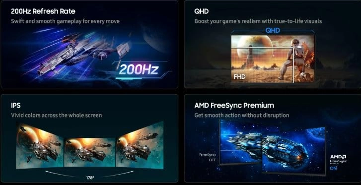 Odyssey G5 G53F - LS27FG532EMXUE 27 Inches 2560 x 1440 Pixels