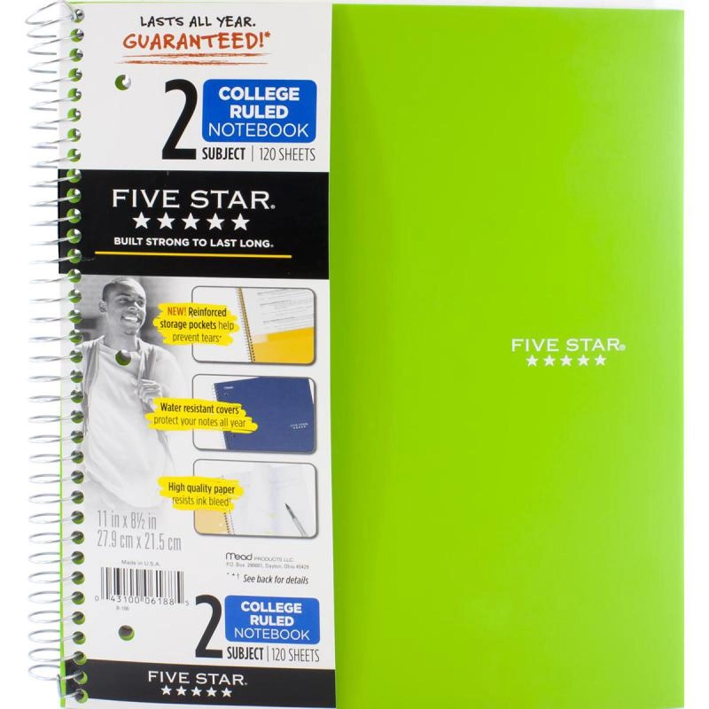 Notebook 8.5 X 11 Spiral - Grid 100 Sheets