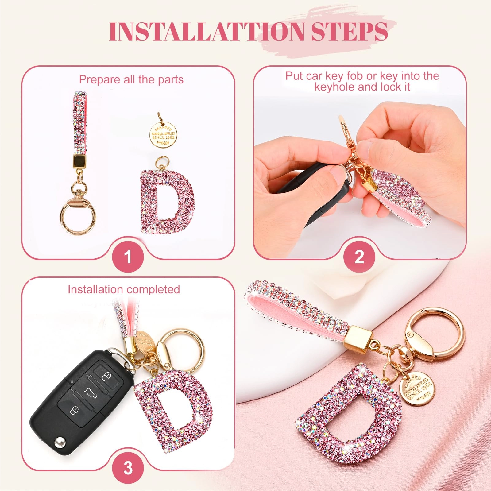 Initial Letter Keychain
