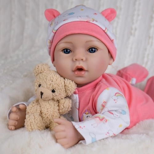 Reborn Baby Doll - 20-inch Vinyl Soft Cloth Body Girl Ages 3+