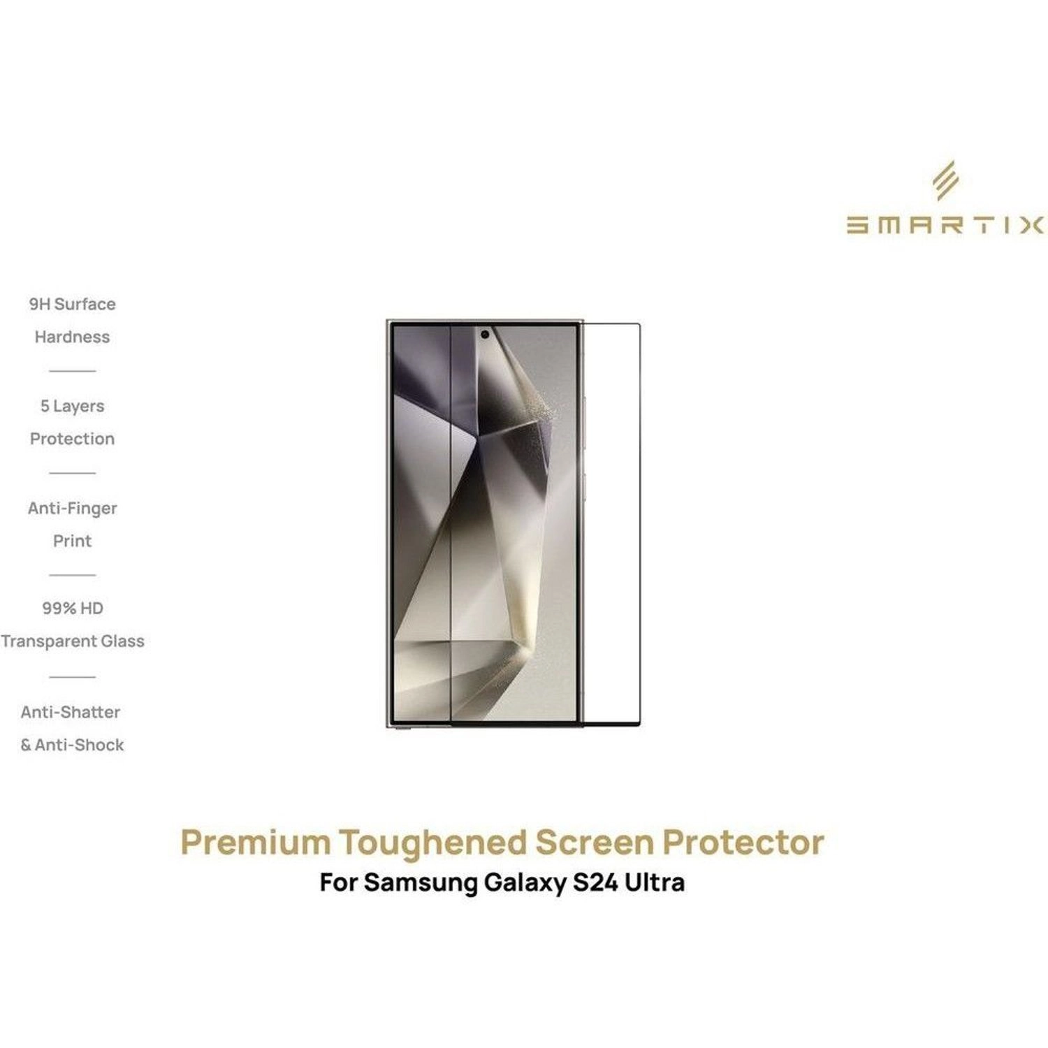 HD Glass Screen Protector for Samsung Galaxy S24 Ultra