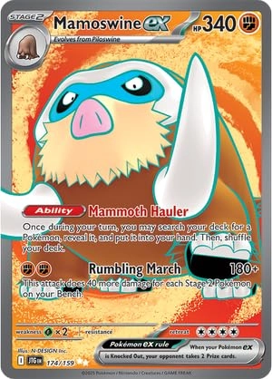 Pokémon Mamoswine ex 174/159 - Full Art Foil