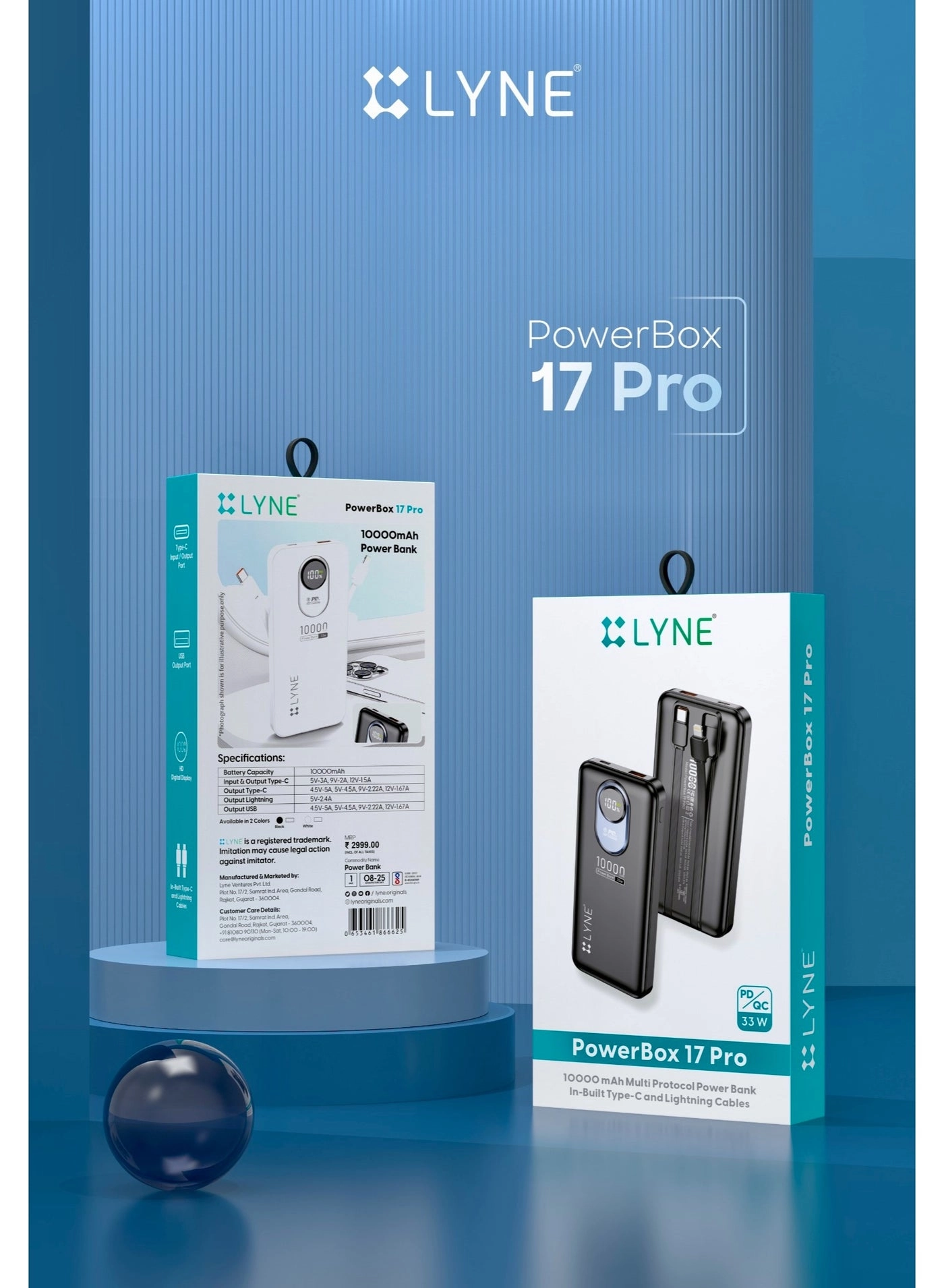PowerBox i7 Pro - 10000mAh 33W