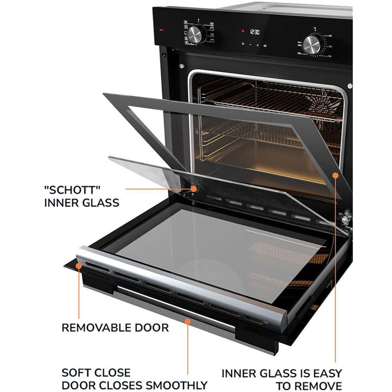 MEO6003BL 60cm Electric Oven