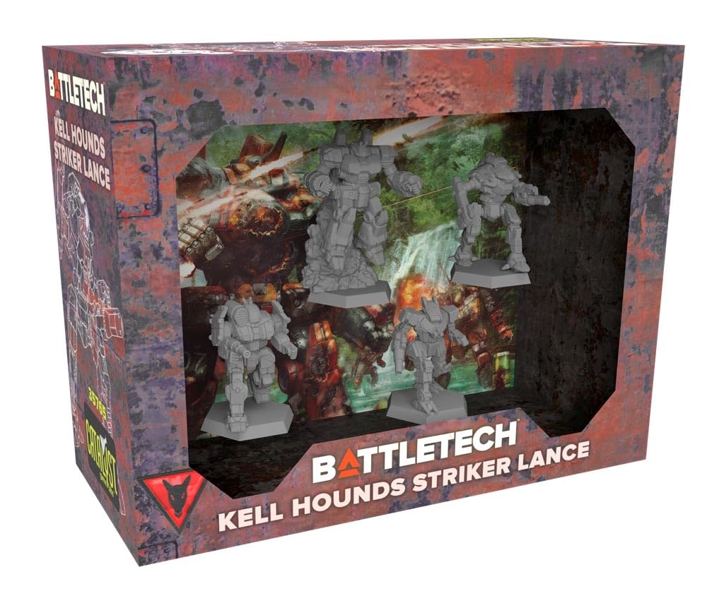 Catalyst Game Labs BattleTech: Kell Hounds Striker Lance - Miniature Game