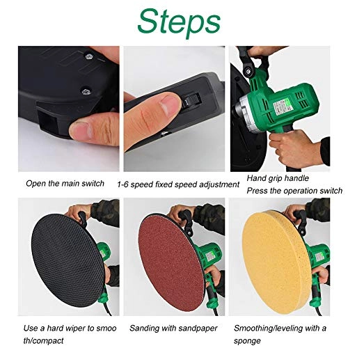 Drywall Sander - 950W Double Led Light