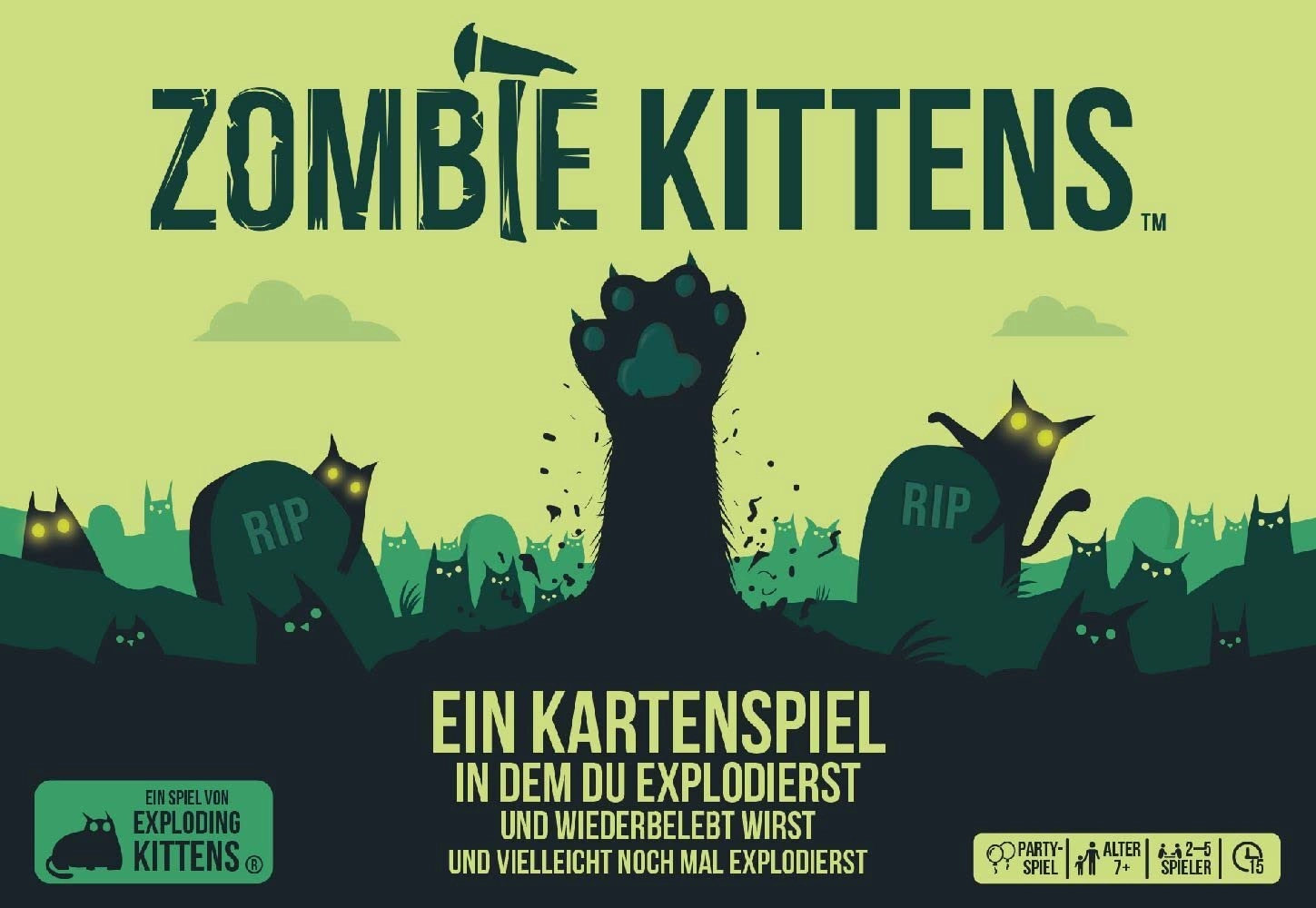 Asmodee Zombie Kittens - Card Game (German)