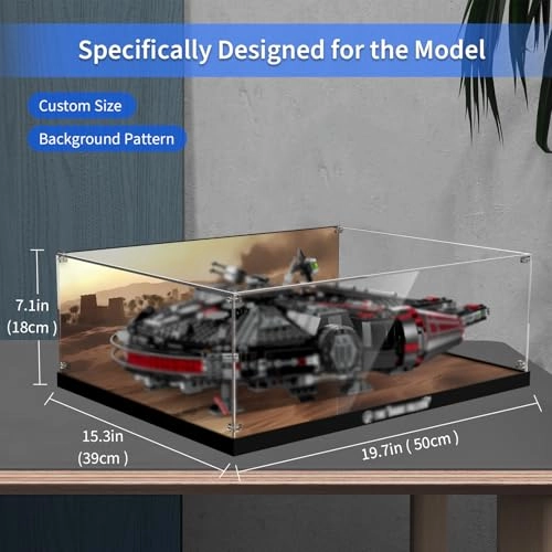 Acrylic Display Case - Compatible with 75389 The Dark Falcon