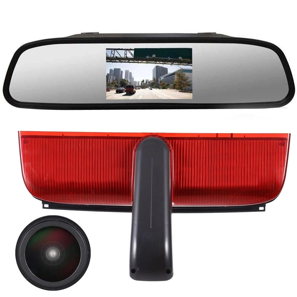 Reversing Camera + LCD Colour Display Monitor - Night vision AHD video signal or CVBS signal 1280 x 720 pixels