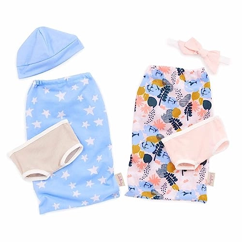 Twin Baby Dolls - 14-inch Brown Eyes Ages 2+ Set