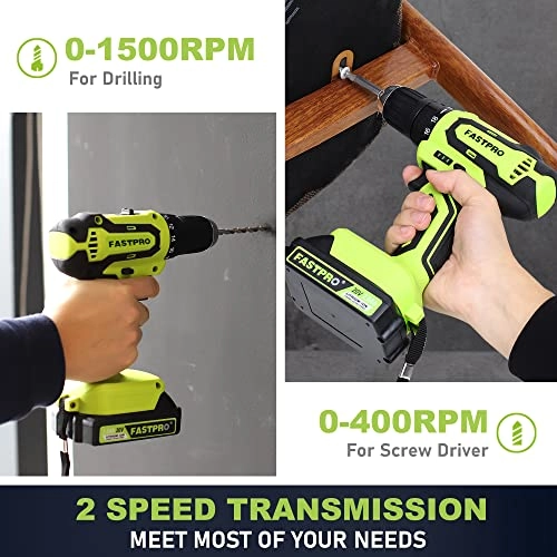 Drill Driver Set - 1.5 Amp Hours