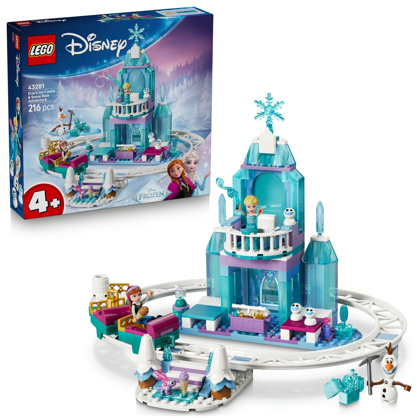 Disney Frozen Elsa's Ice Castle & Snow Ride Adventure (43281)