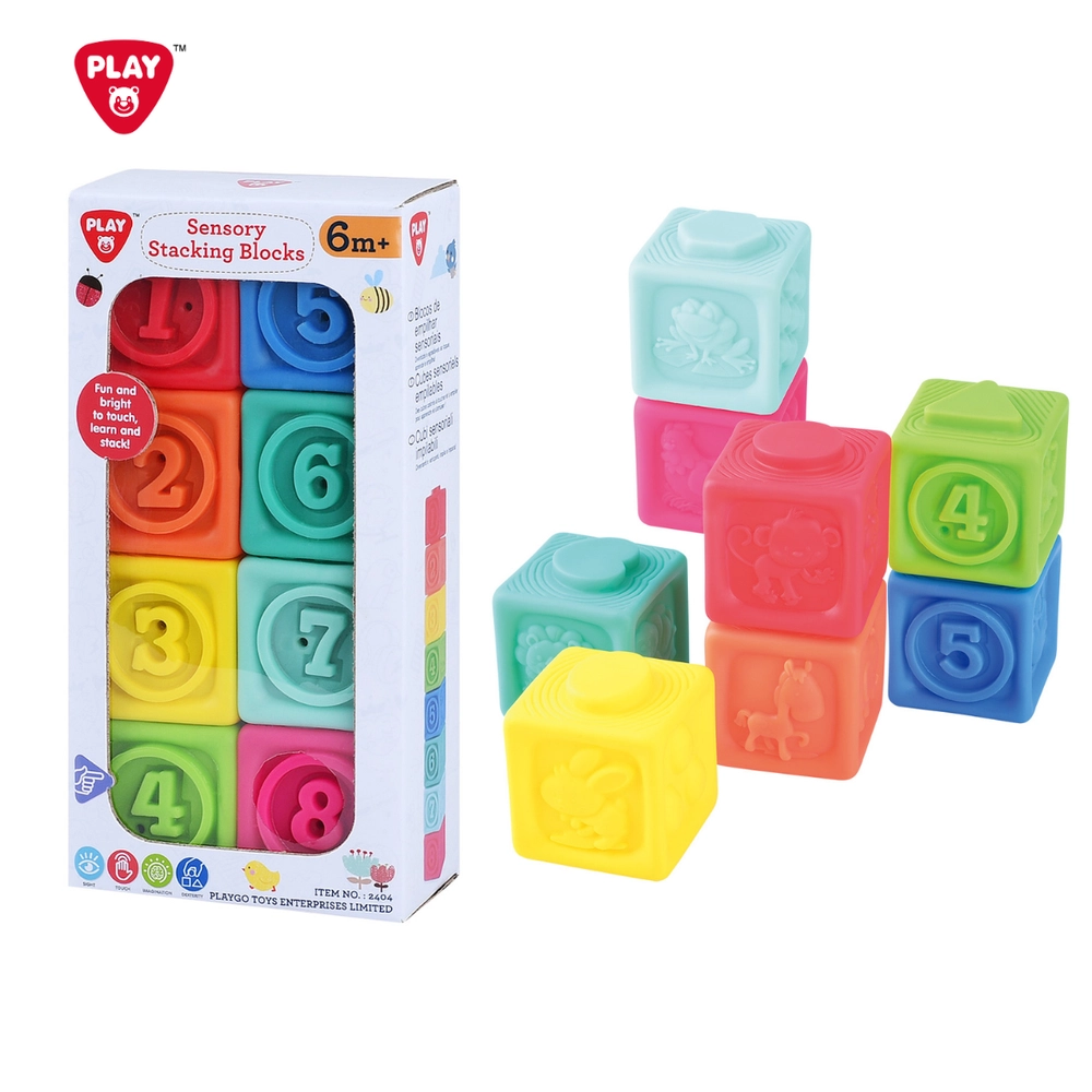 Sensory Stacking Blocks - 8 pcs