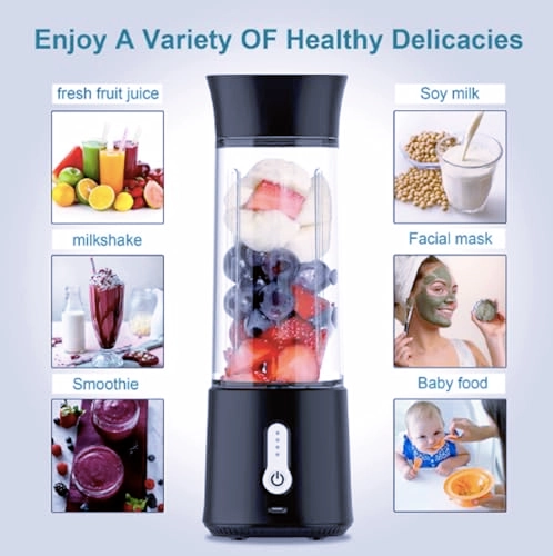 DBBR-7073 - Portable USB Rechargeable Self-Cleaning Blender